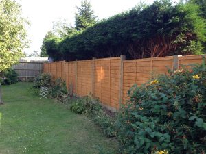 Fencing in garden